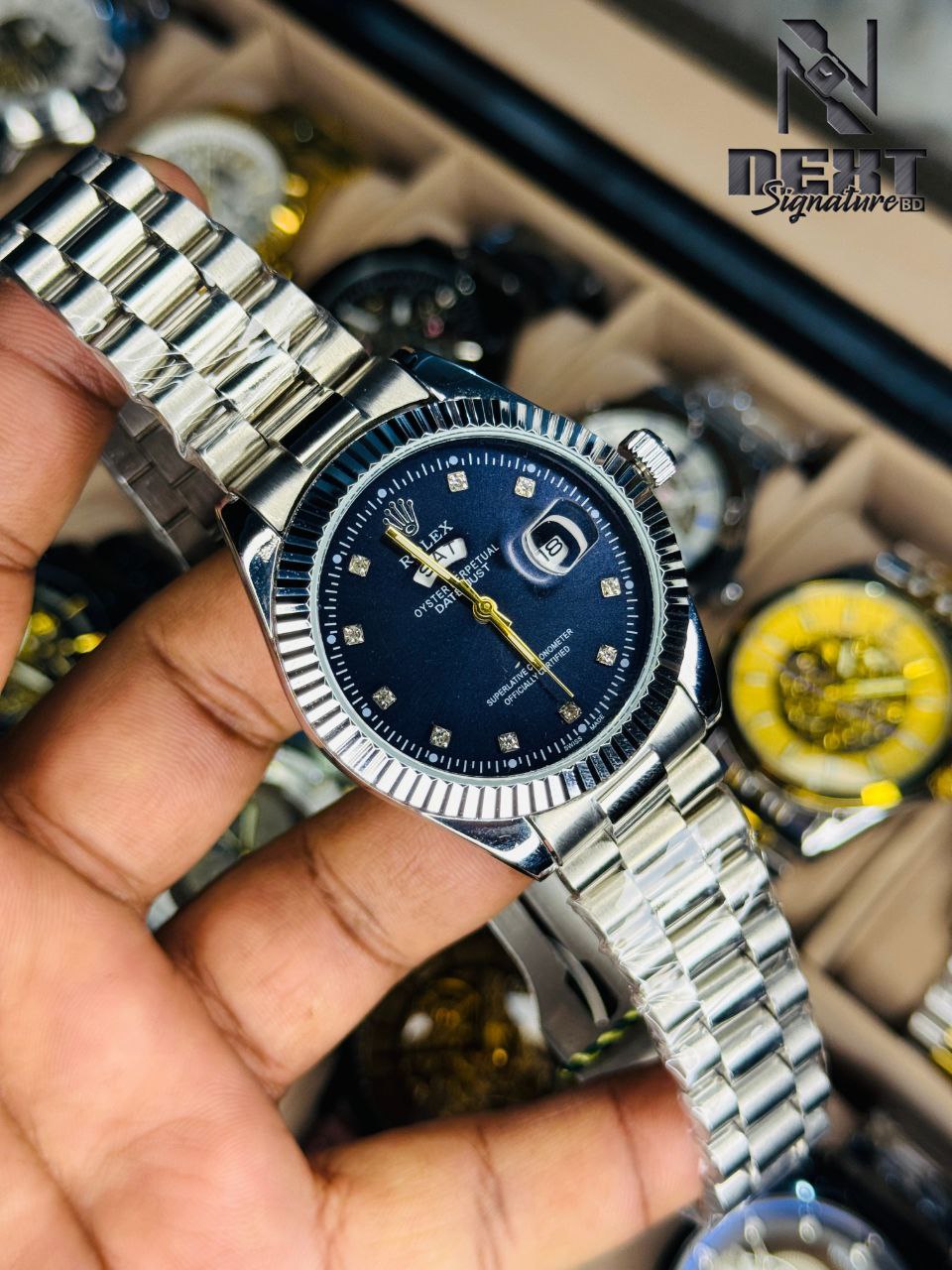 Rolex Quartz Movement Stainless Steel Analog Watch for Men