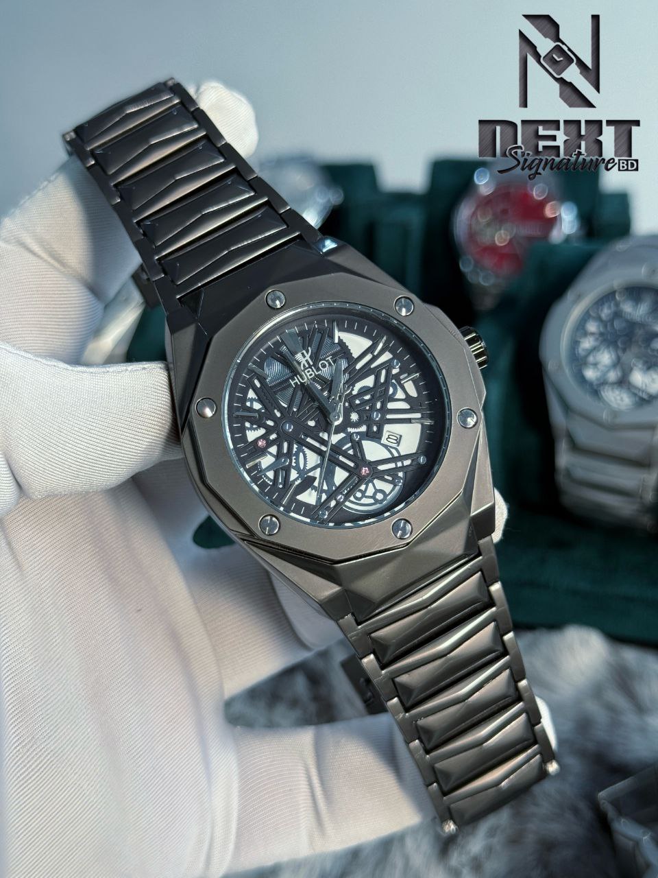 Hublot Octagon Skeleton / Chronograph Luxury Edition.