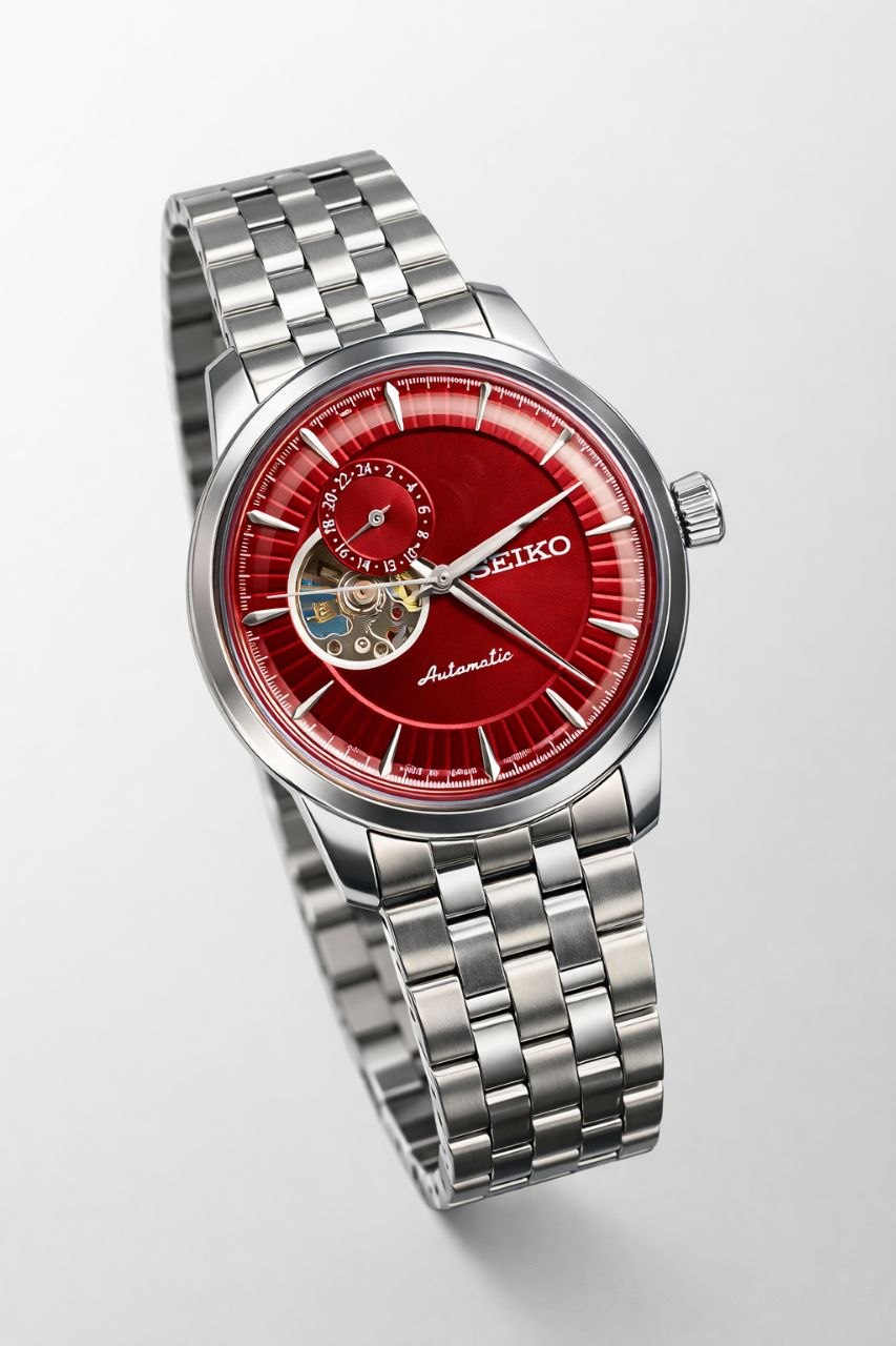 Seiko. Presage Open Heart Timepiece Men's Watch- SSA441J1