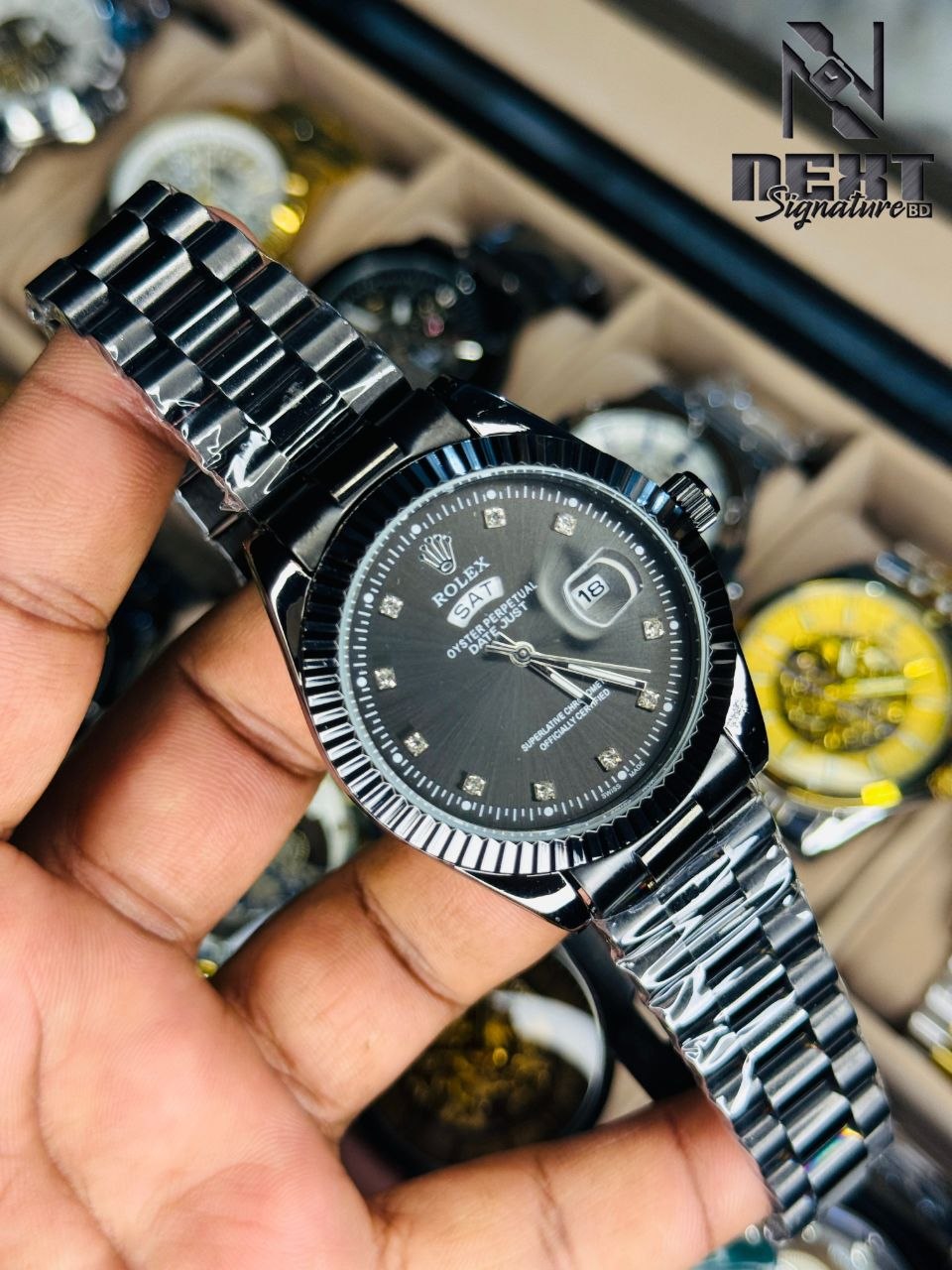 Rolex Quartz Movement Stainless Steel Analog Watch for Men