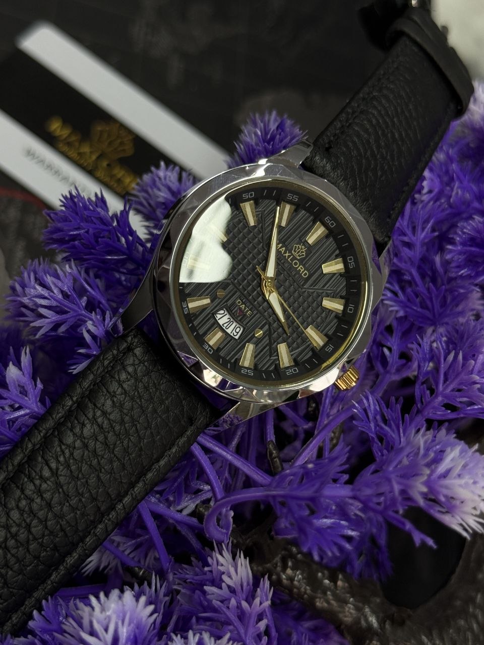 MAXLORD MP-004G.. Men’s Leather Watch