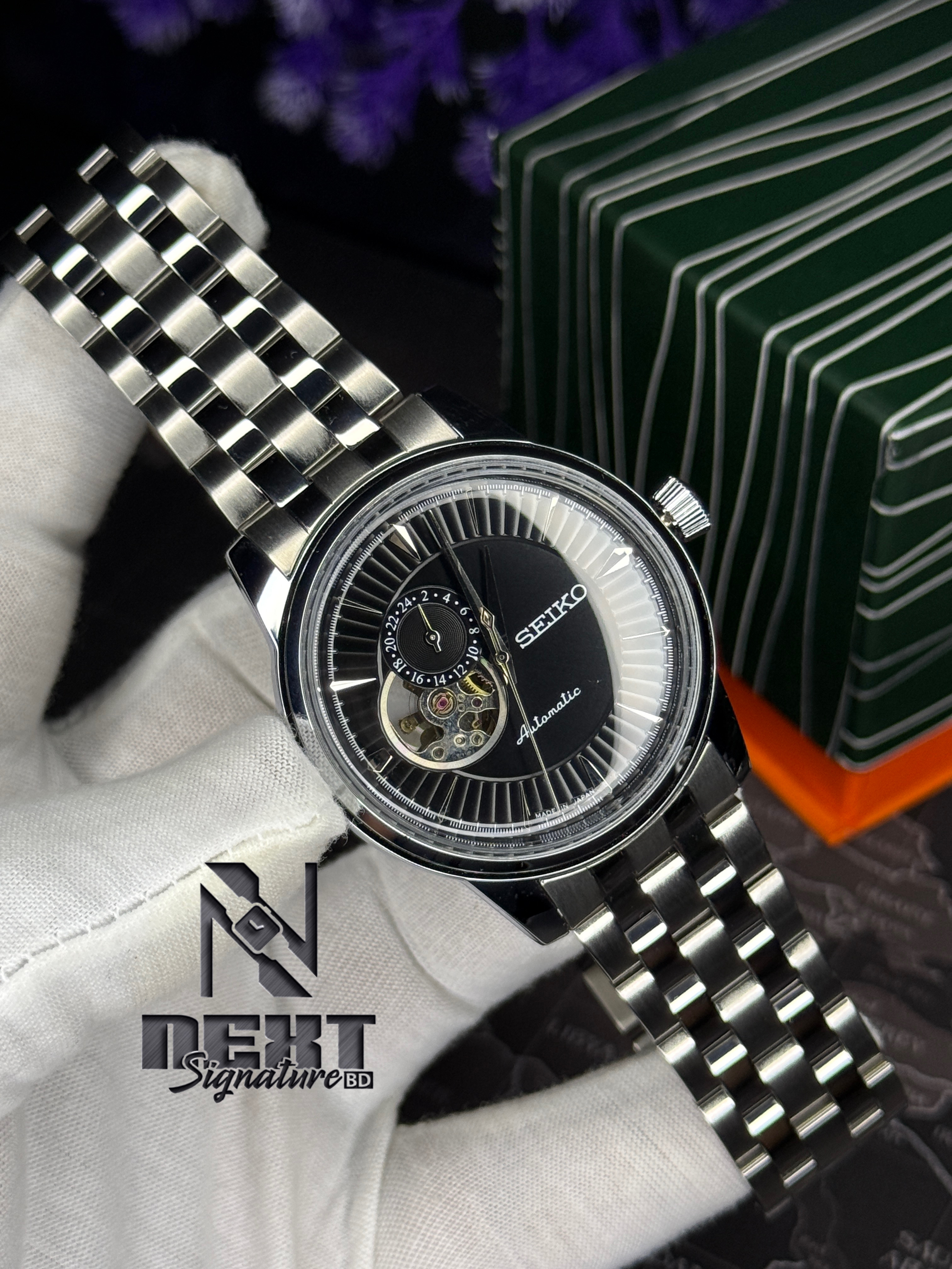 Seiko,, Presage Open Heart Timepiece Men's Watch- SSA441J1