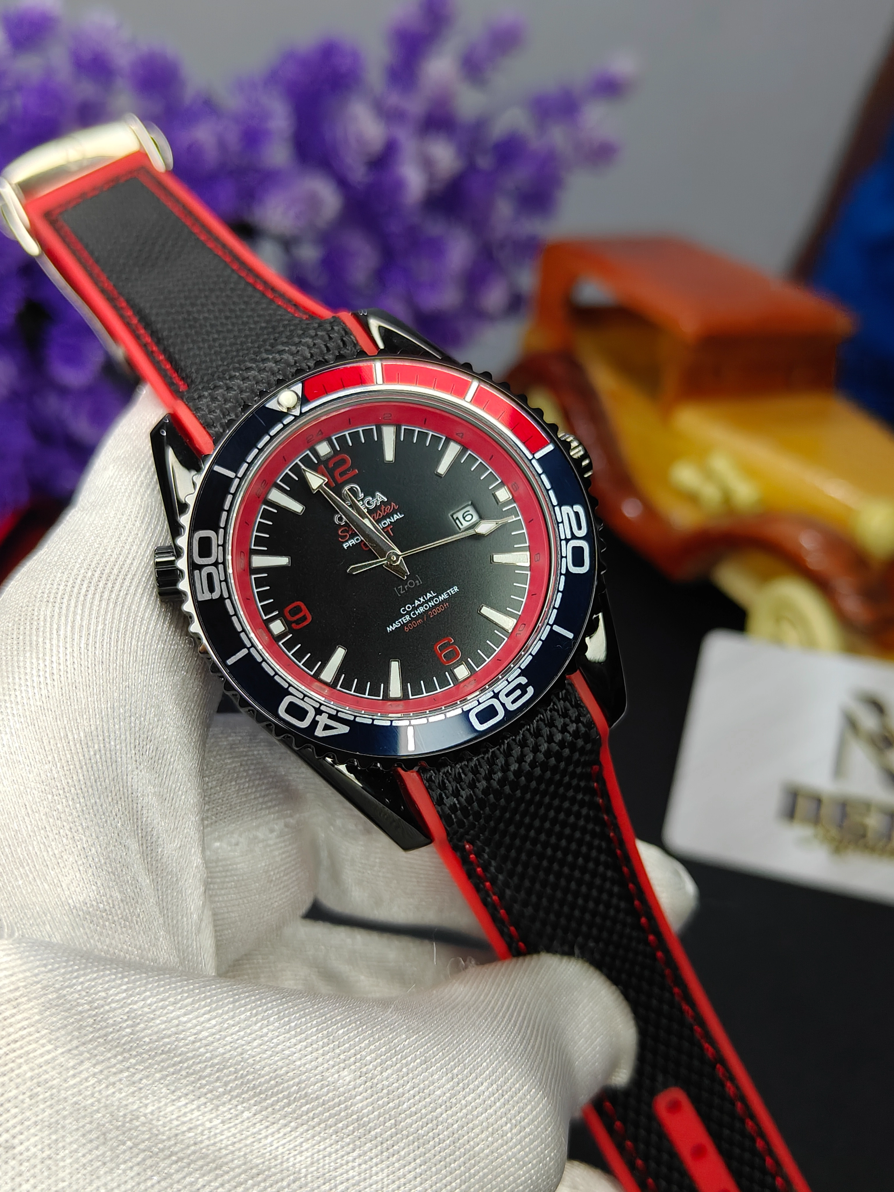 Omega Sport Master Black Red Edition